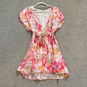 Bright floral free people sundress